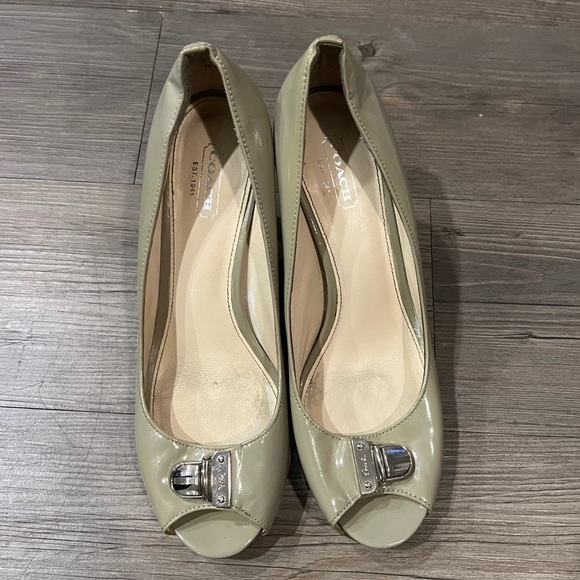Coach Peep Top Heels - Picture 1 of 5